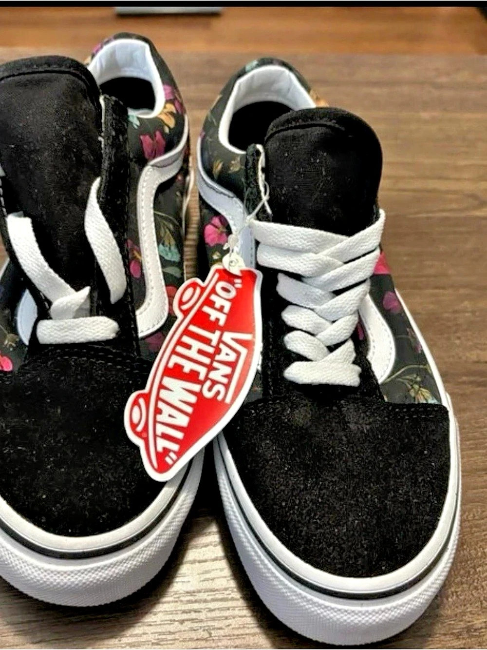 Vans Old Skool Floral Black Multi High-Top Sneakers Black & White US 6